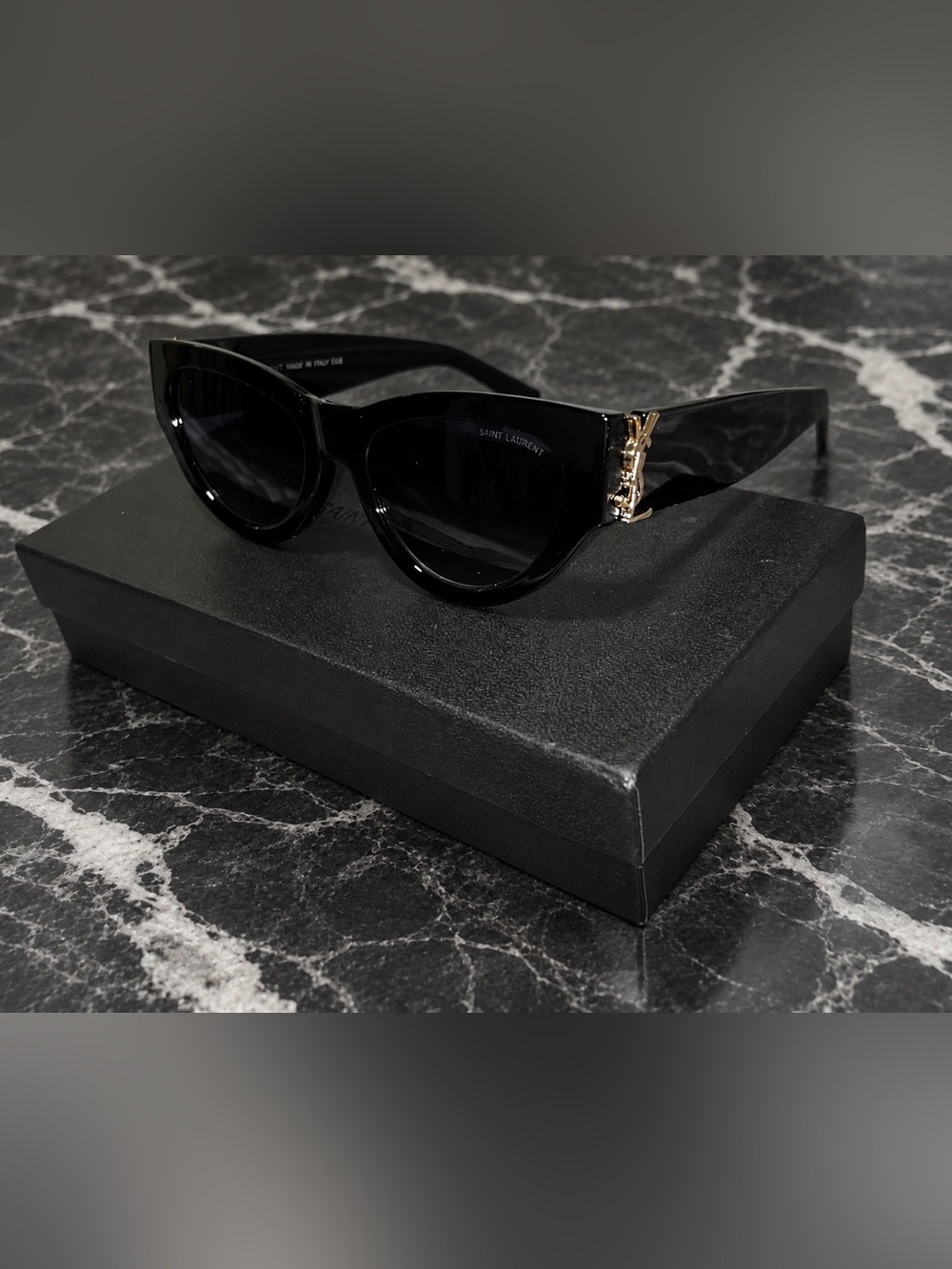 Saint Laurent ✨ M94 001 Black/Grey Sunglasses